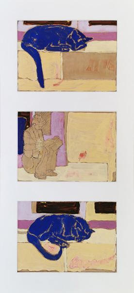 chat - 26x53 - tempera